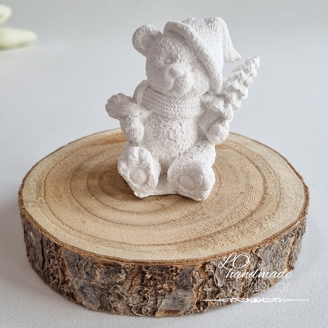 Figurina Urs cu Brad 3D
