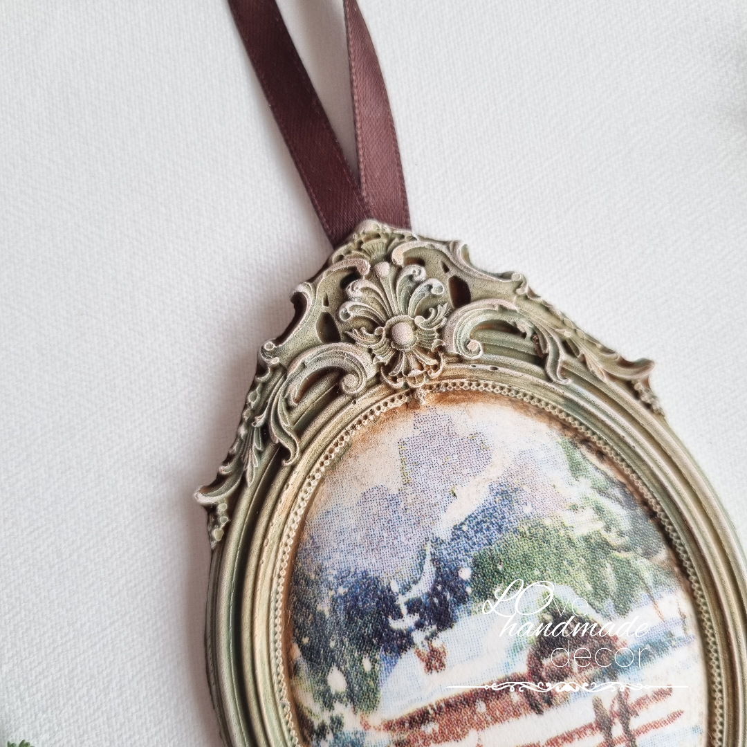 Ornament Brad Vintage - Verde - imagine 2