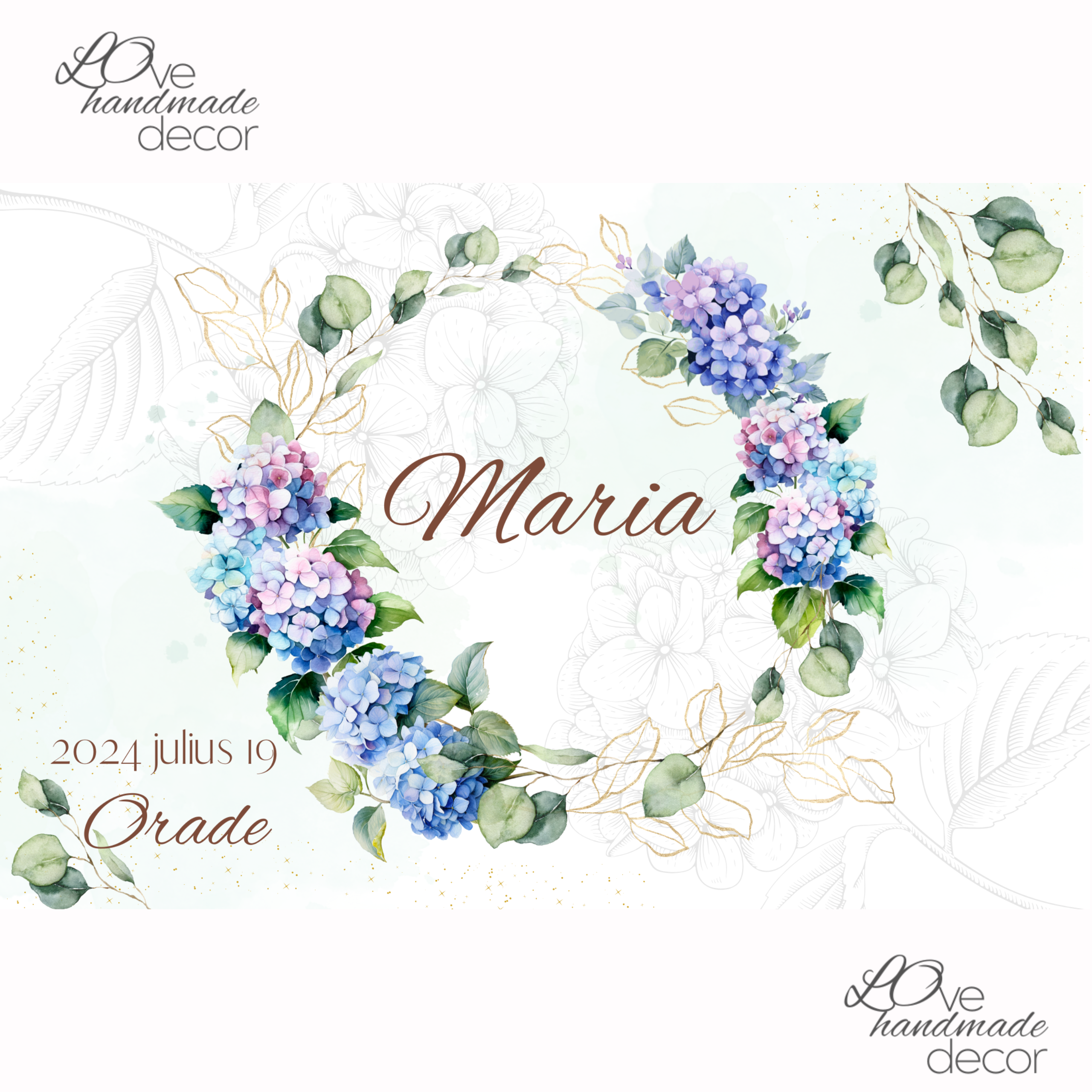 Trusou Botez personalizat Botanica - imagine 5