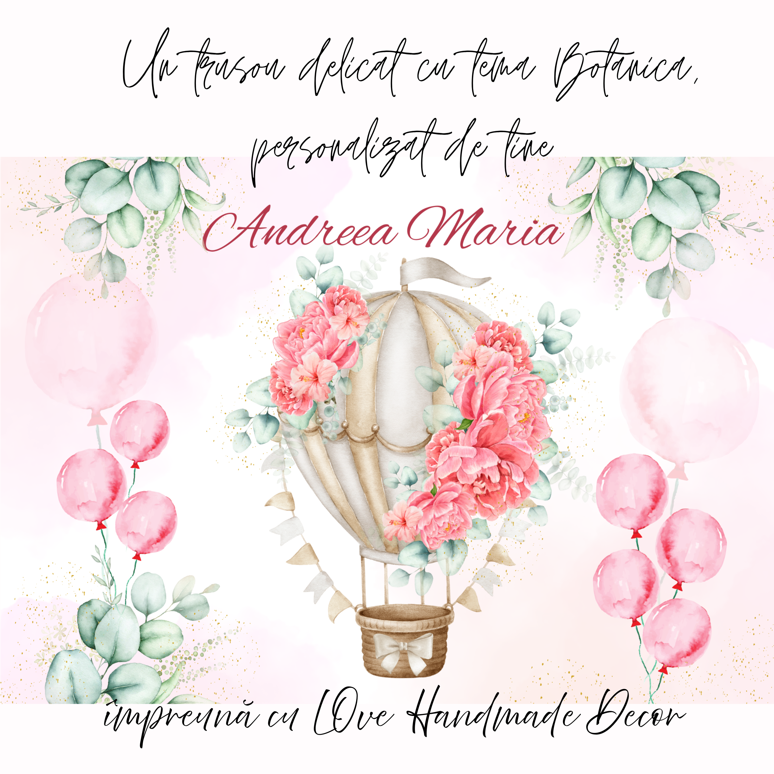 Trusou Botez personalizat Botanica